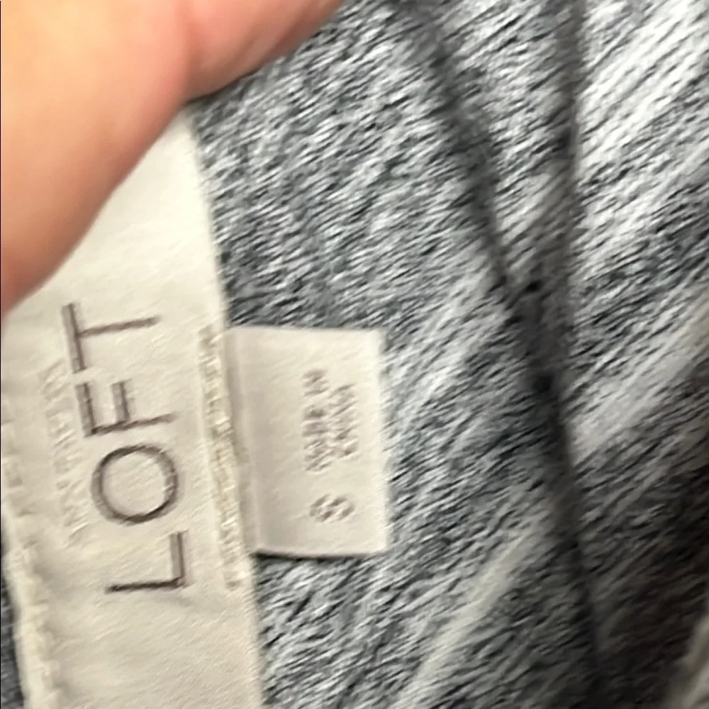LOFT Gray Striped Sleeveless Cover Up Pocket Tank Dress
